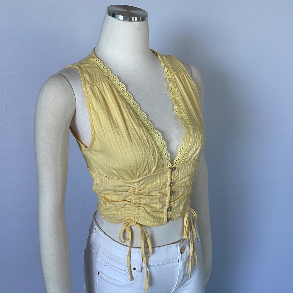NWT HYFVE Shellsea Yellow Top Medium - Picture 6 of 10